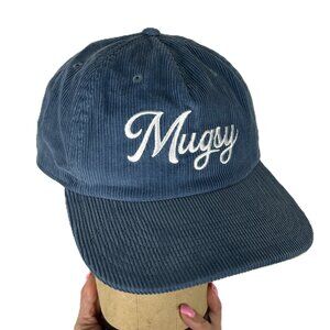 Mugsy Corduroy Baseball Hat Snapback Blue Embroidered